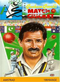Box cover for Graham Gooch's Test Cricket on the Amstrad CPC.
