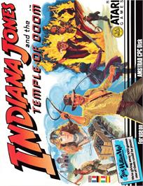 Box cover for Indiana Jones and the Temple of Doom on the Amstrad CPC.