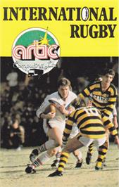 Box cover for International Rugby on the Amstrad CPC.