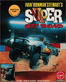 Box cover for Ironman Ivan Stewart's Super Off-Road on the Amstrad CPC.