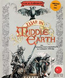 Box cover for J.R.R. Tolkien's War in Middle Earth on the Amstrad CPC.