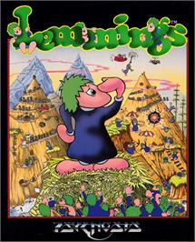 Box cover for Lemmings on the Amstrad CPC.
