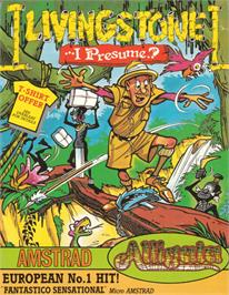 Box cover for Livingstone, I Presume on the Amstrad CPC.