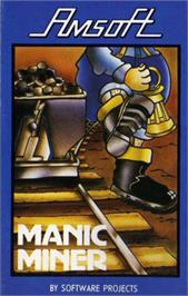 Box cover for Manic Miner on the Amstrad CPC.