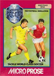 Box cover for Microprose Soccer on the Amstrad CPC.