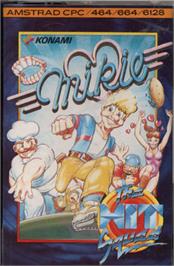 Box cover for Mikie on the Amstrad CPC.