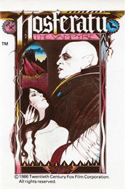 Box cover for Nosferatu the Vampyre on the Amstrad CPC.