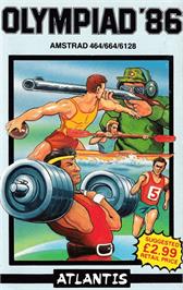 Box cover for Olympiad '86 on the Amstrad CPC.