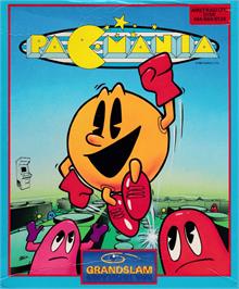 Box cover for Pac-Mania on the Amstrad CPC.