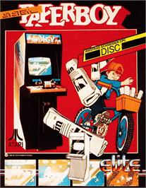 Box cover for Paperboy on the Amstrad CPC.
