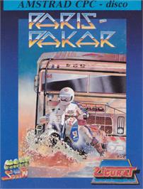Box cover for Paris-Dakar on the Amstrad CPC.