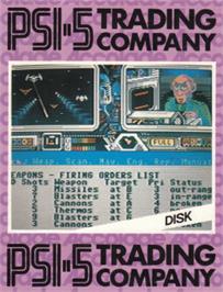 Box cover for Psi-5 Trading Company on the Amstrad CPC.