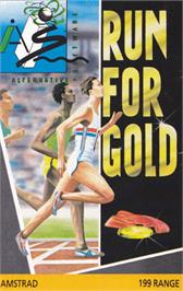 Box cover for Run For Gold on the Amstrad CPC.