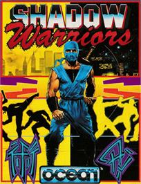 Box cover for Shadow Warriors on the Amstrad CPC.