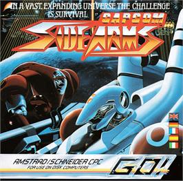 Box cover for Side Arms on the Amstrad CPC.