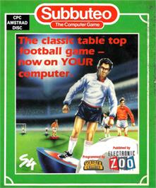 Box cover for Subbuteo: The Computer Game on the Amstrad CPC.
