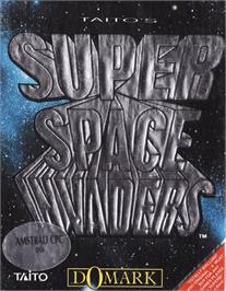 Box cover for Super Space Invaders on the Amstrad CPC.