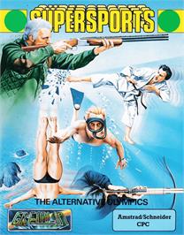 Box cover for Super Sports - The Olympic Challenge on the Amstrad CPC.