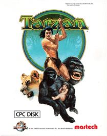 Box cover for Tarzan on the Amstrad CPC.