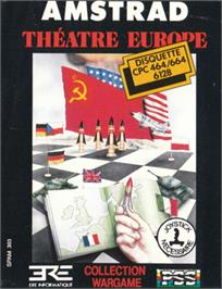 Box cover for Theatre Europe on the Amstrad CPC.