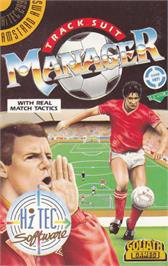 Box cover for Tracksuit Manager on the Amstrad CPC.