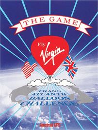 Box cover for Trans-Atlantic Balloon Challenge on the Amstrad CPC.