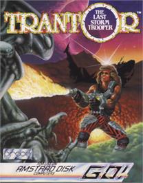 Box cover for Trantor the Last Stormtrooper on the Amstrad CPC.