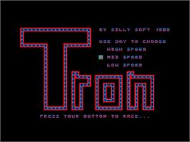 Box cover for Tron (Pablo Quintero Fernandez) on the Amstrad CPC.