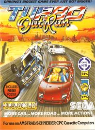 Box cover for Turbo Out Run on the Amstrad CPC.
