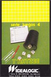 Box cover for Y'ahtzee on the Amstrad CPC.