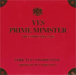 Box cover for Yes Prime Minister on the Amstrad CPC.