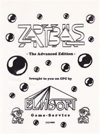 Box cover for Zap't'Balls on the Amstrad CPC.