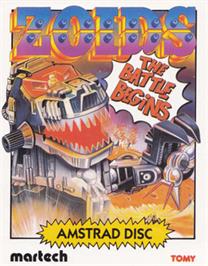 Box cover for Zoids - The Battle Begins on the Amstrad CPC.