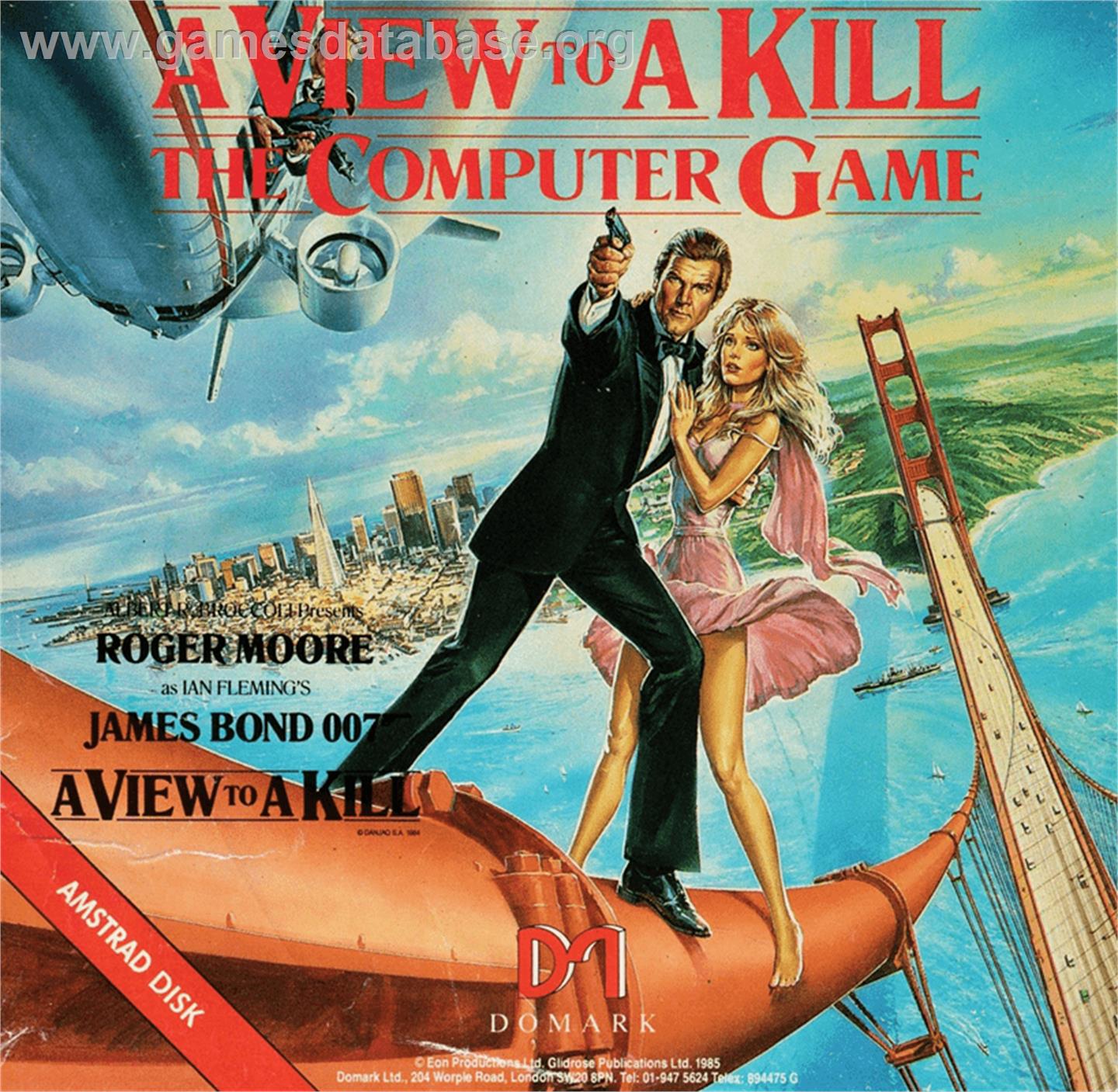 A View to a Kill - Amstrad CPC - Artwork - Box