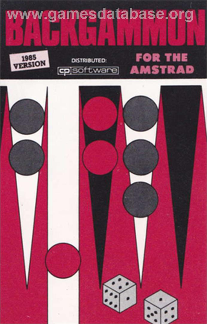 Colossus Backgammon - Amstrad CPC - Artwork - Box