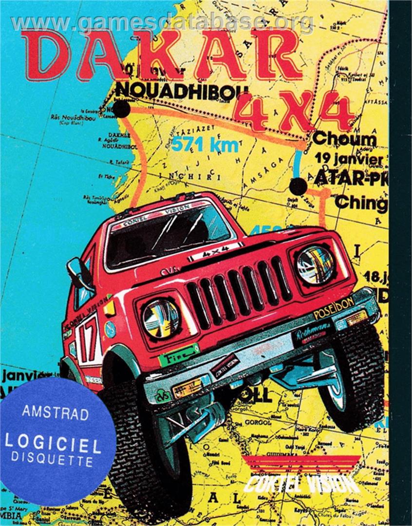 Dakar 4x4 - Amstrad CPC - Artwork - Box