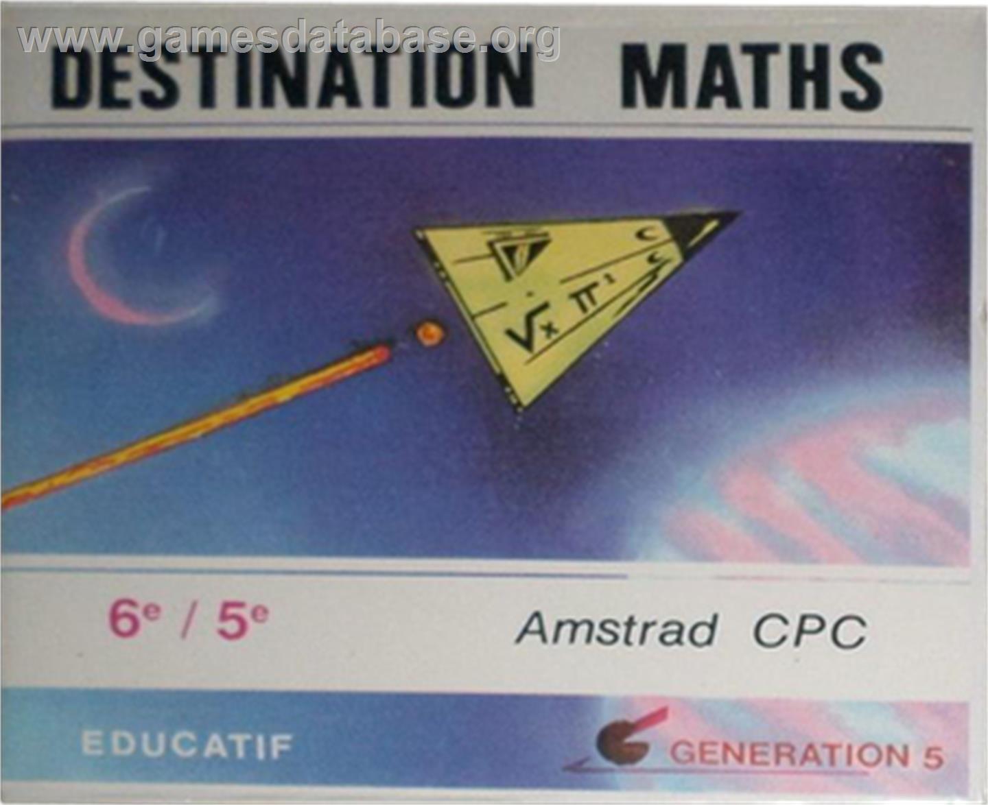 Destination Maths - 6e-5e - Amstrad CPC - Artwork - Box