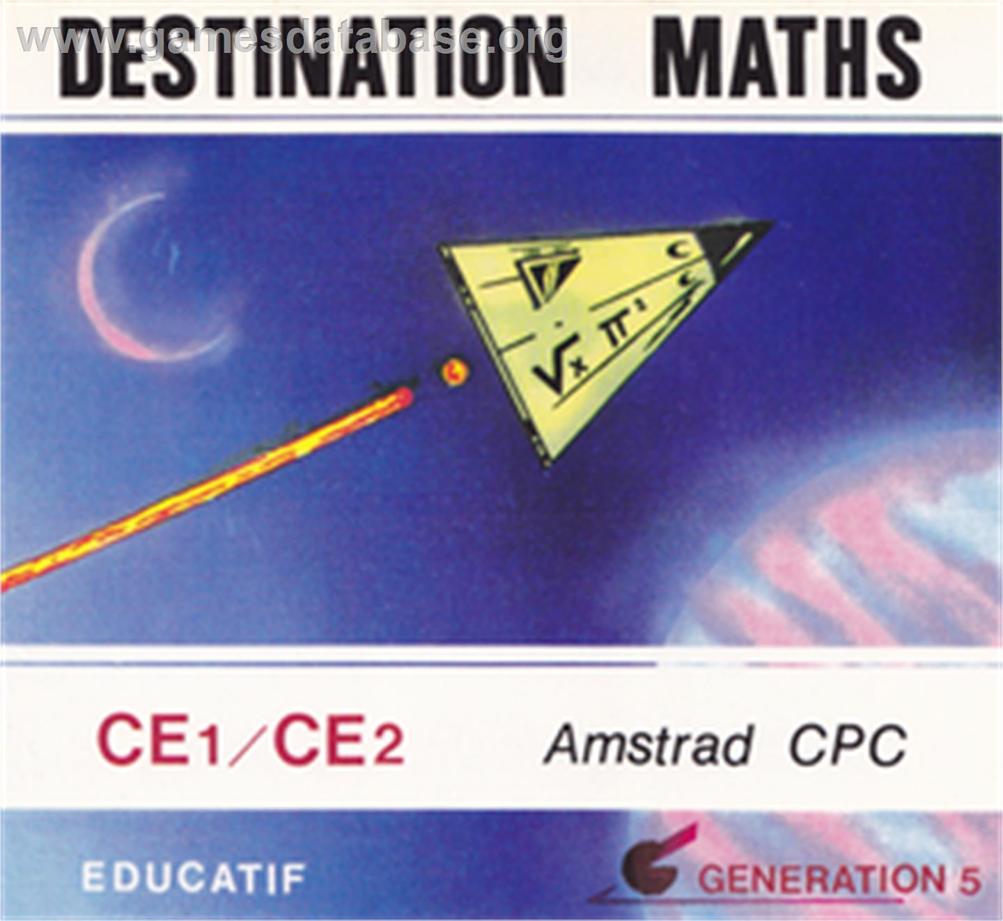 Destination Maths - CE1-CE2 - Amstrad CPC - Artwork - Box