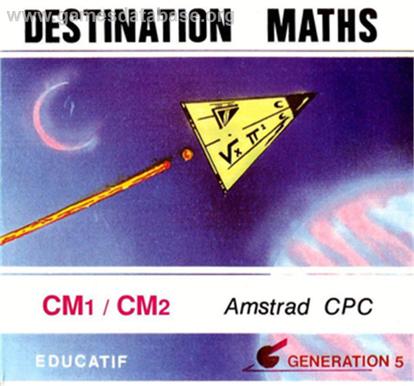 Destination Maths - CM1-CM2 - Amstrad CPC - Artwork - Box