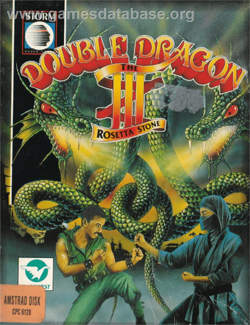 Double Dragon 3 - The Rosetta Stone - Amstrad CPC - Artwork - Box