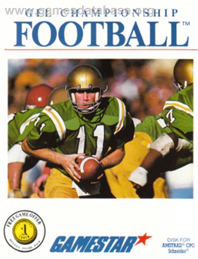 GFL Championship Football - Amstrad CPC - Artwork - Box