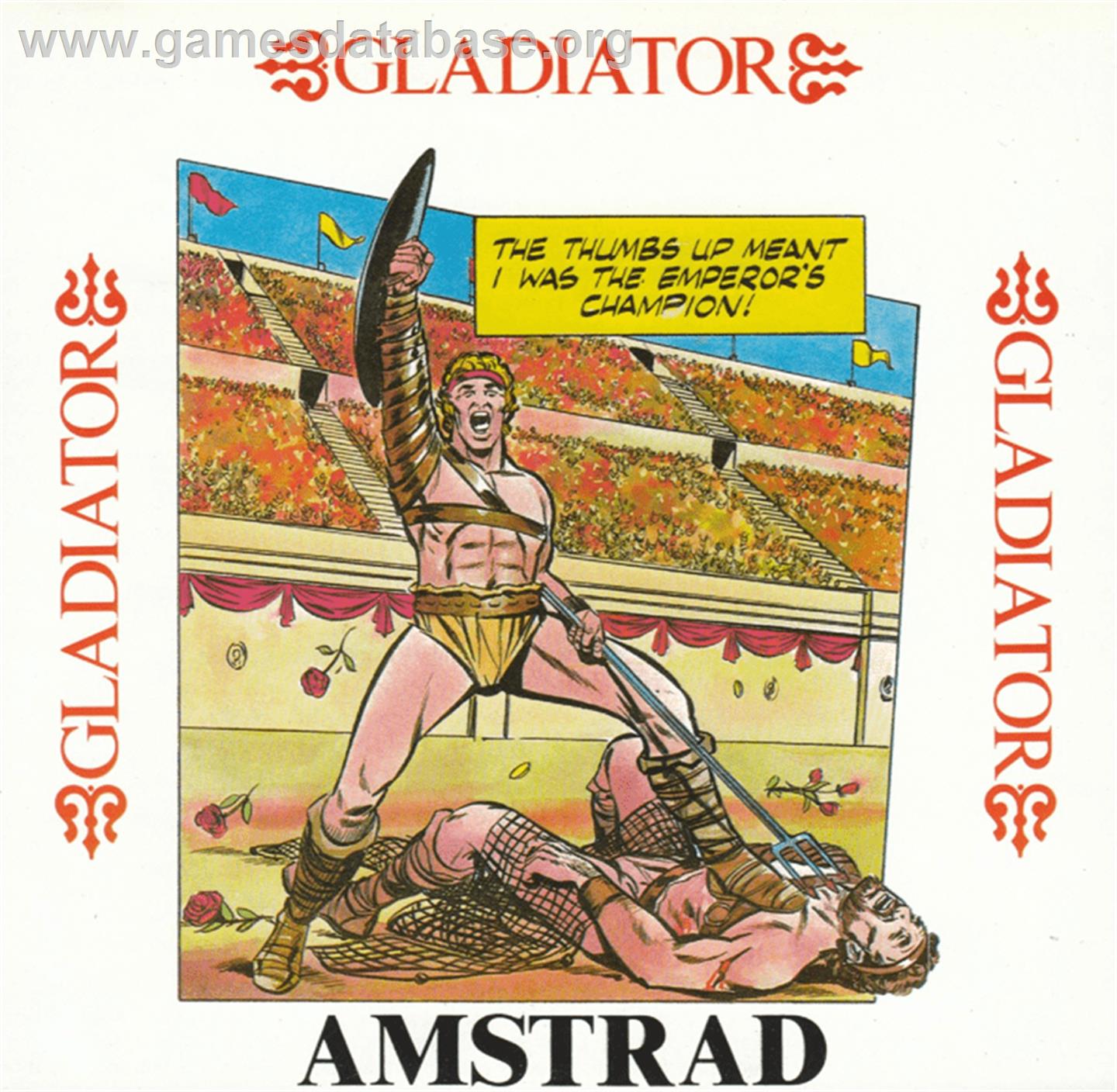 Gladiator - Amstrad CPC - Artwork - Box