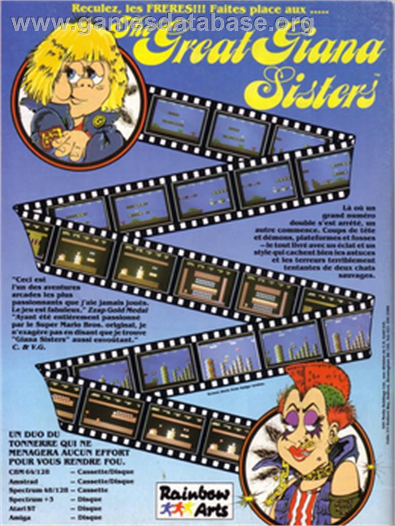 Great Giana Sisters - Amstrad CPC - Artwork - Box