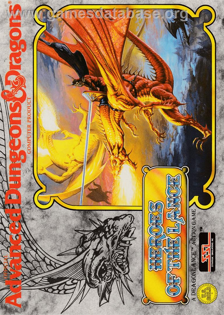 Heroes of the Lance - Amstrad CPC - Artwork - Box