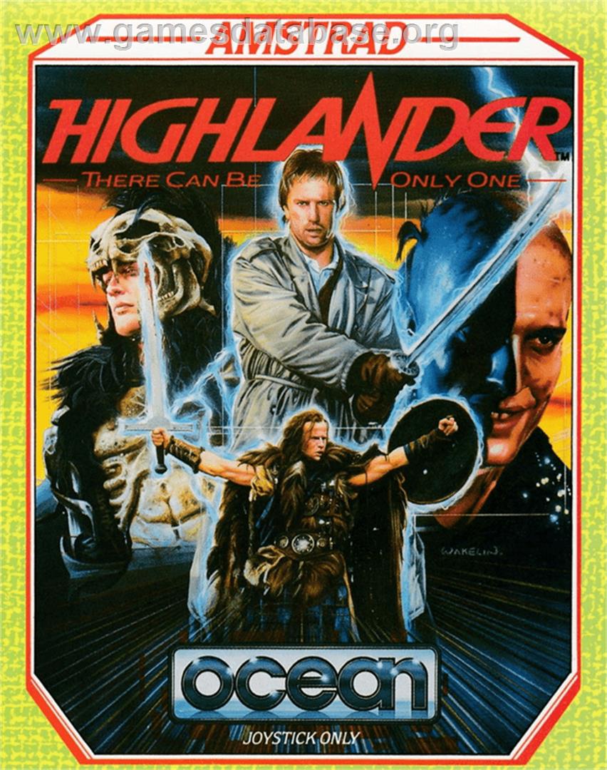Highlander - Amstrad CPC - Artwork - Box