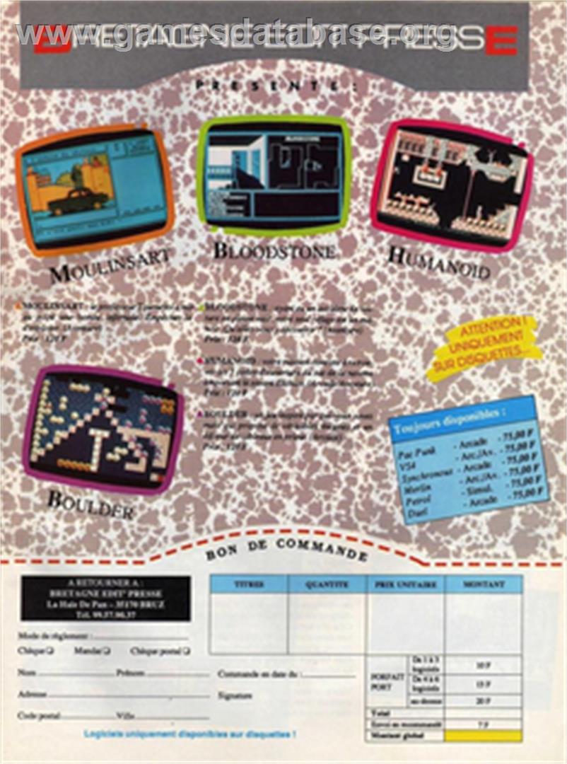 Humanoid - Amstrad CPC - Artwork - Box