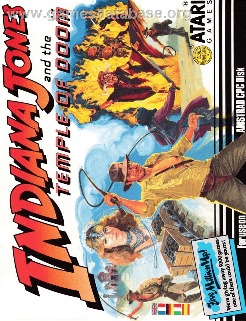 Indiana Jones and the Temple of Doom - Amstrad CPC - Artwork - Box