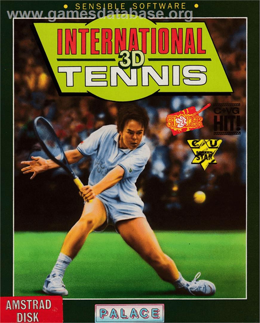 International 3D Tennis - Amstrad CPC - Artwork - Box