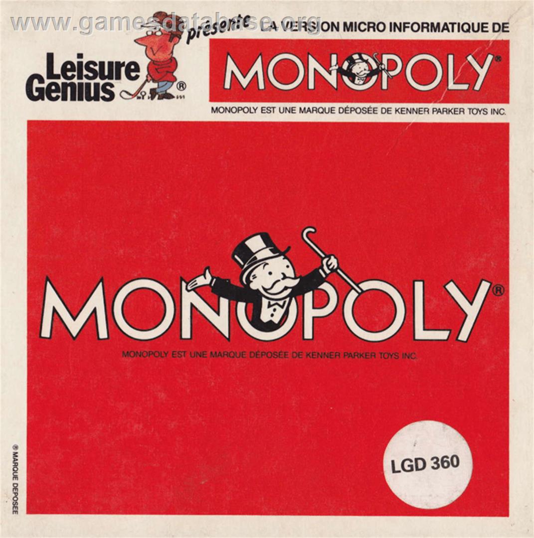 Leisure Genius presents Monopoly - Amstrad CPC - Artwork - Box