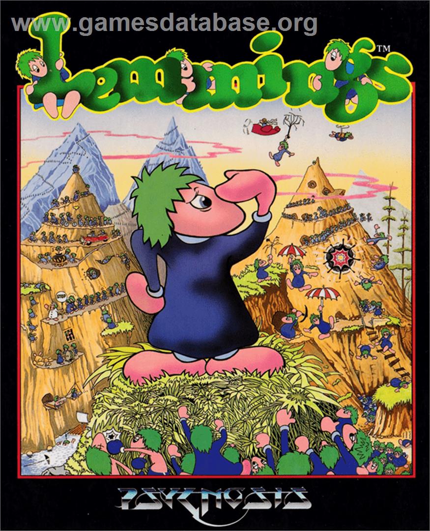 Lemmings - Amstrad CPC - Artwork - Box